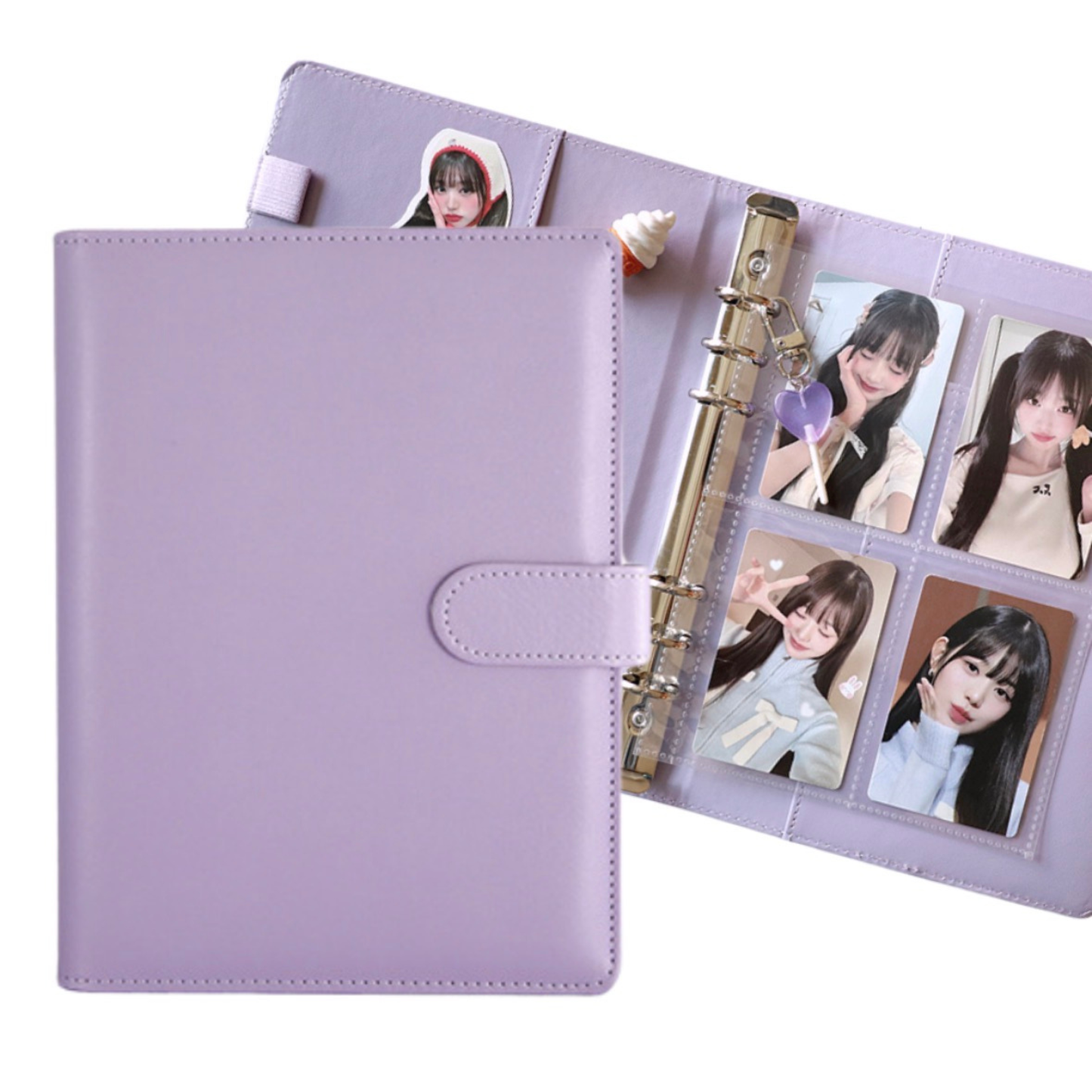 Bom Bom K-Pop Photocard Binder (A5, 6-Ring) – Includes Pages + Free Gifts Hola Korea