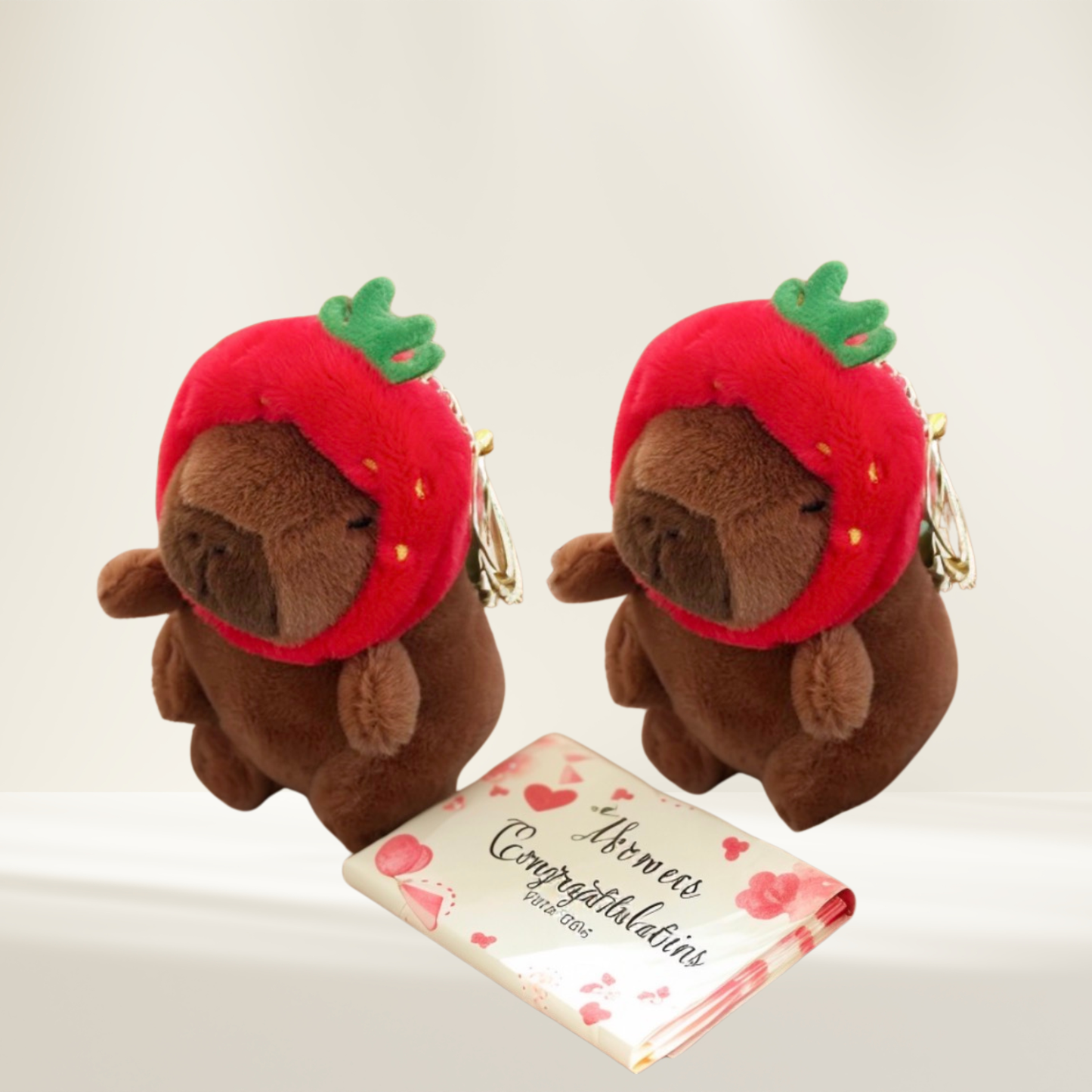 Korean Capybara Plush Keychain – Cute & Kawaii Collectible Hola Korea