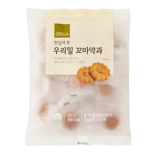 ORGA Whole Goods – Korean Wheat & Rice Puff Bites (200g) Hola Korea