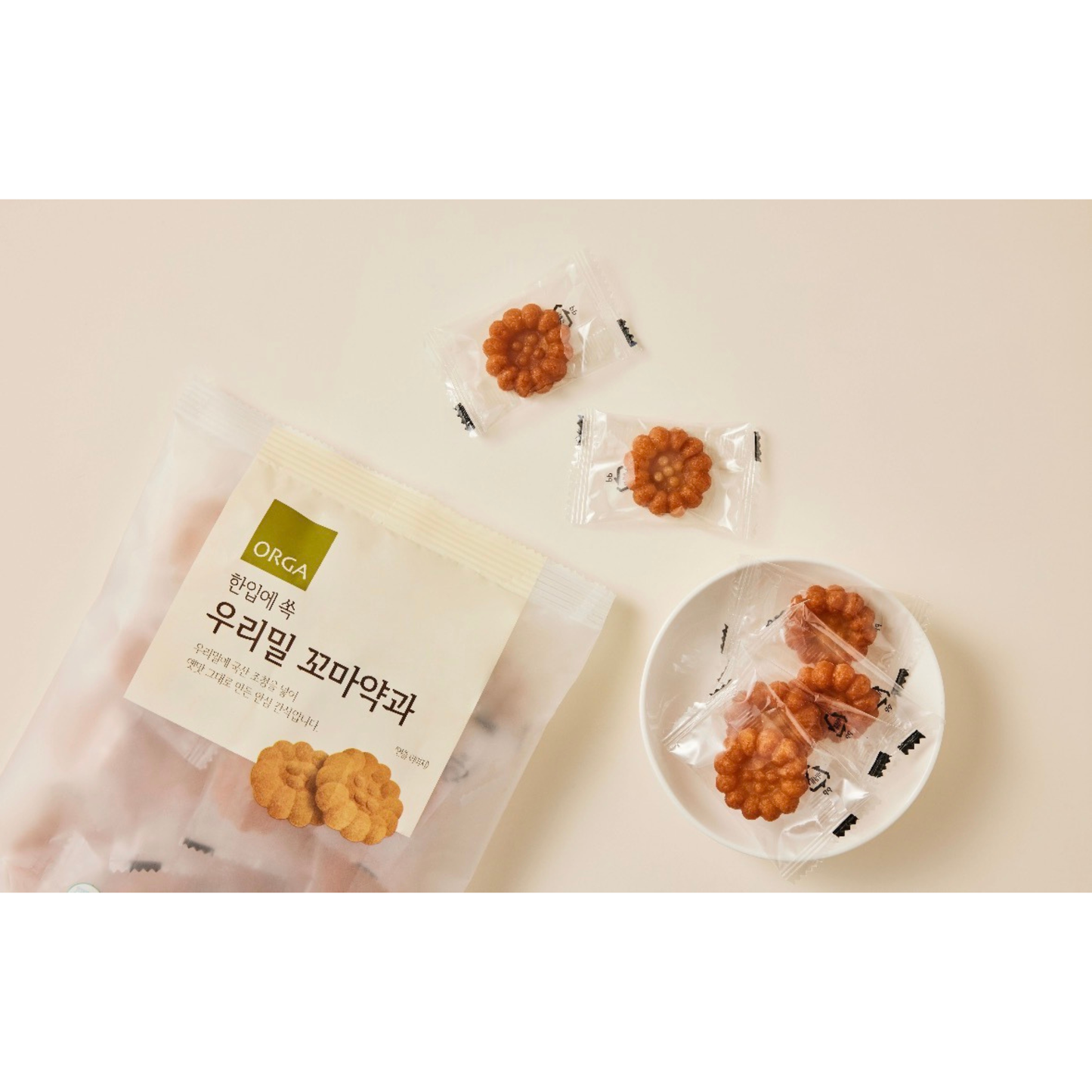 ORGA Whole Goods – Korean Wheat & Rice Puff Bites (200g) Hola Korea