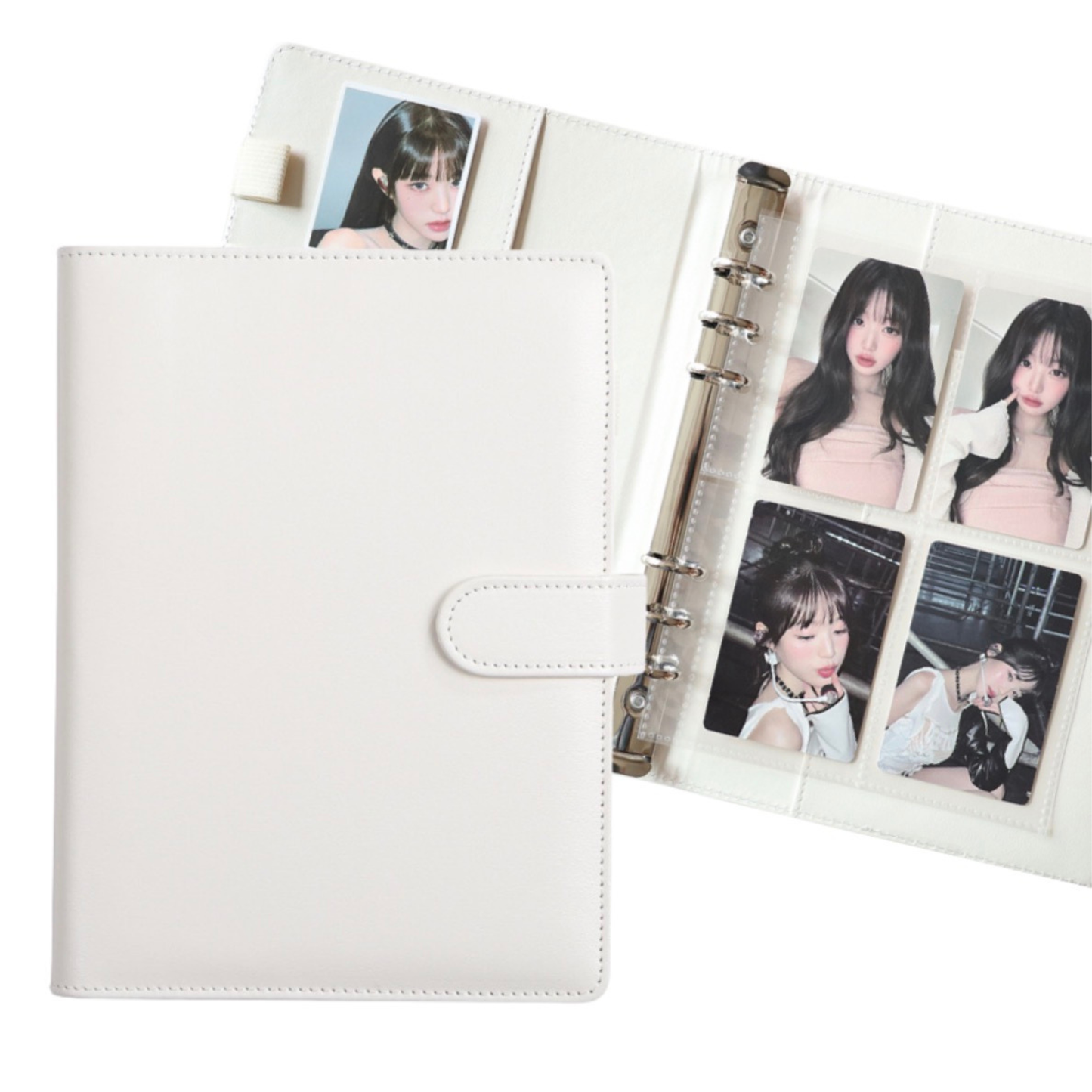 Bom Bom K-Pop Photocard Binder (A5, 6-Ring) – Includes Pages + Free Gifts Hola Korea