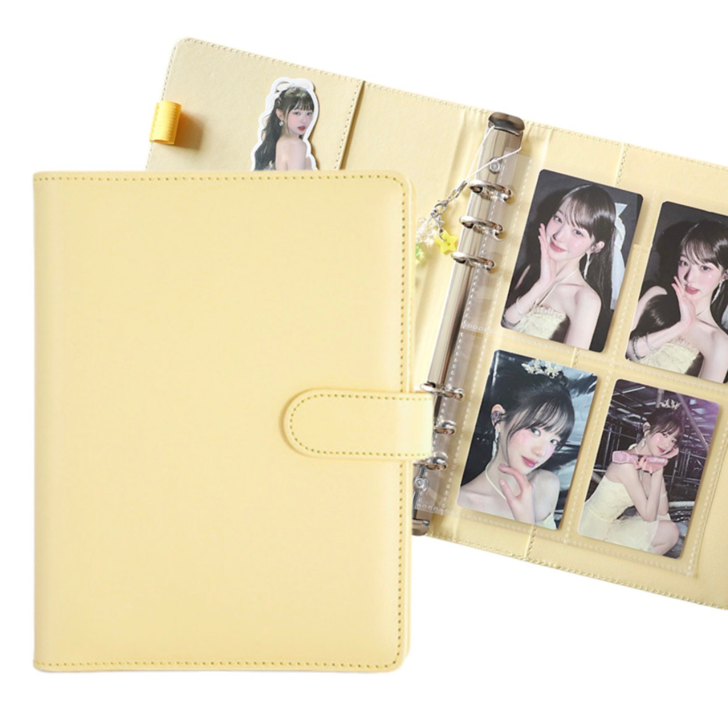 Bom Bom K-Pop Photocard Binder (A5, 6-Ring) – Includes Pages + Free Gifts Hola Korea