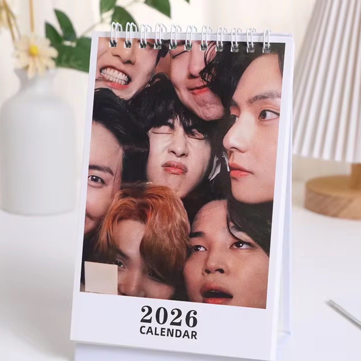 BTS 2026 Desk Calendar – K-Pop Photo Calendar Hola Korea