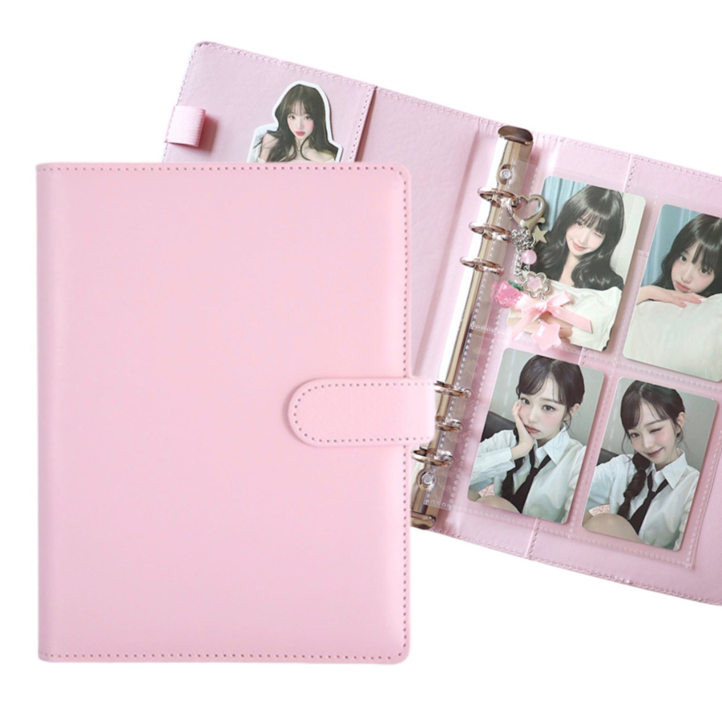 Bom Bom K-Pop Photocard Binder (A5, 6-Ring) – Includes Pages + Free Gifts Hola Korea