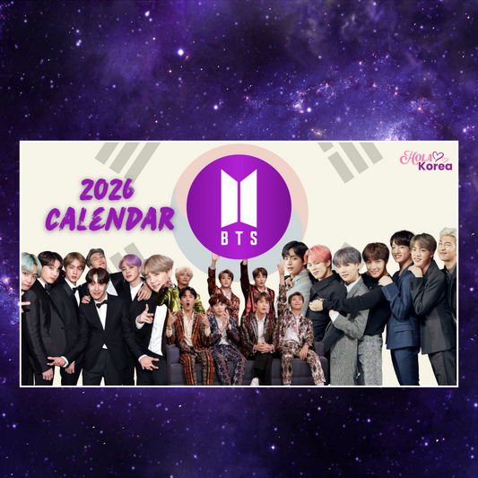 BTS Fan Art Digital Calendar – Instant Download Hola Korea