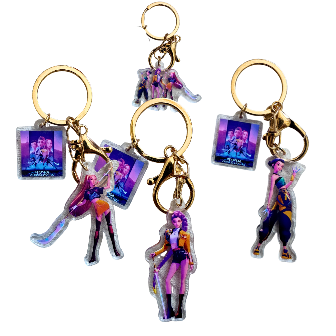 Demon Hunter K-Pop Keychains – Collectible K-Pop Merchandise Hola Korea
