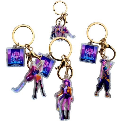 Demon Hunter K-Pop Keychains – Collectible K-Pop Merchandise Hola Korea