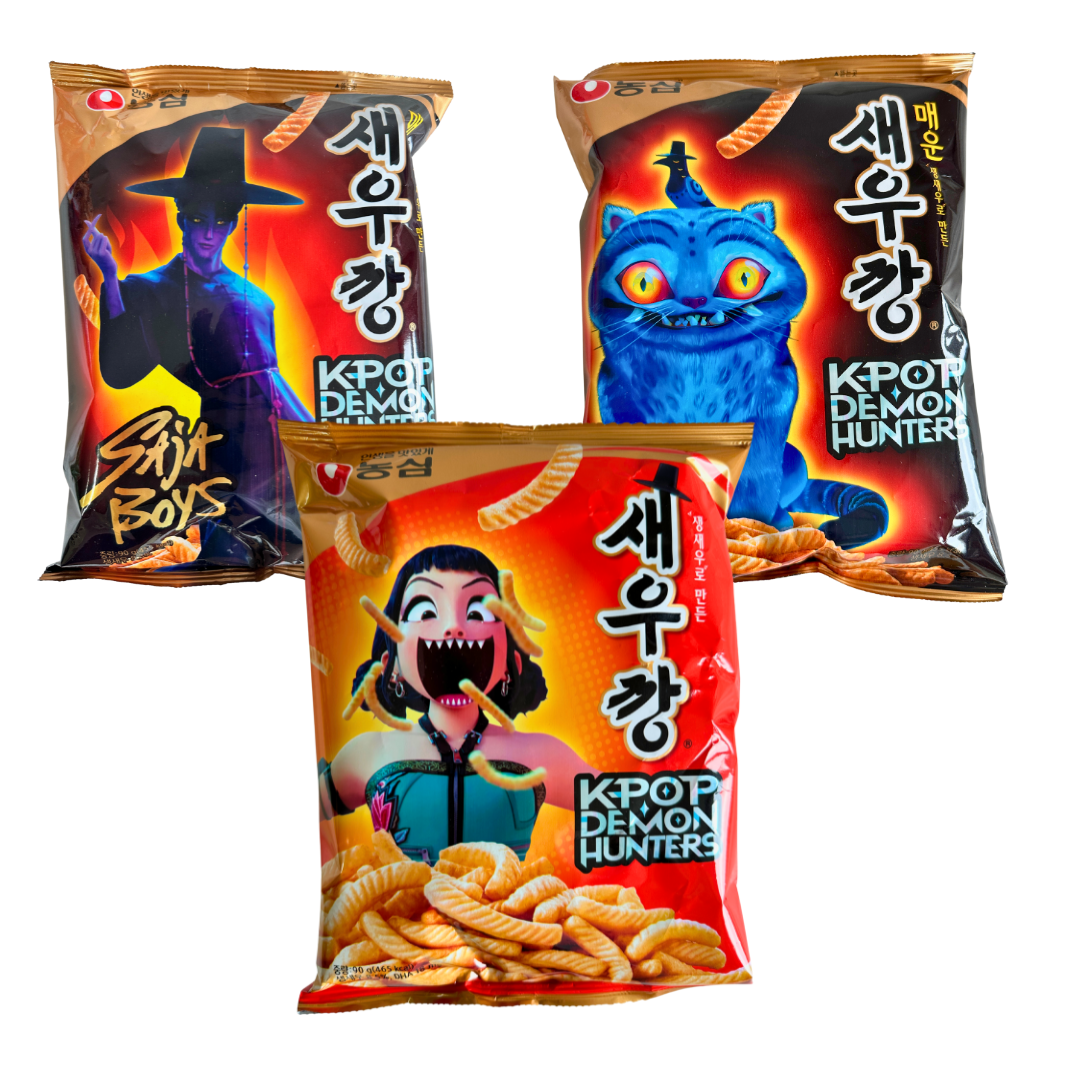 Saeukkang 새우깡 Kpop Limited Edition Demon Hunters - Shrimp Chips Snack – 90g Hola Korea