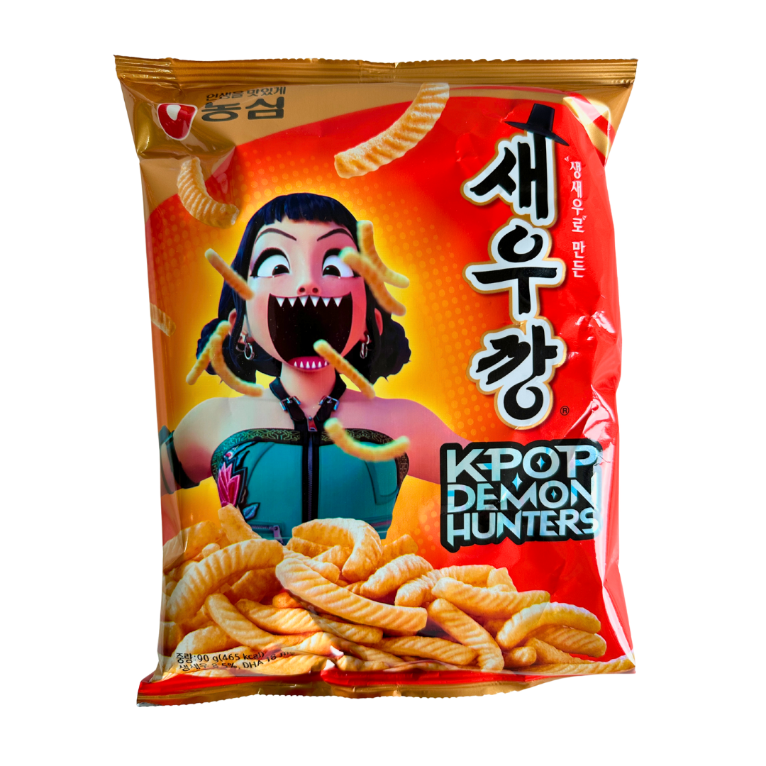 Saeukkang 새우깡 Kpop Limited Edition Demon Hunters - Shrimp Chips Snack – 90g Hola Korea